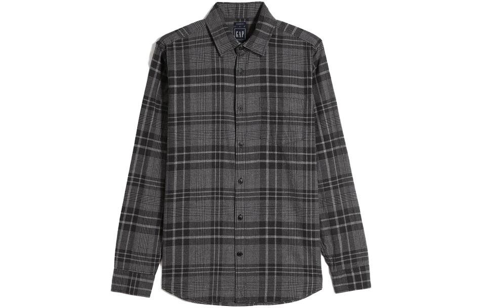 

Рубашка мужская Gap, цвет Dark gray check