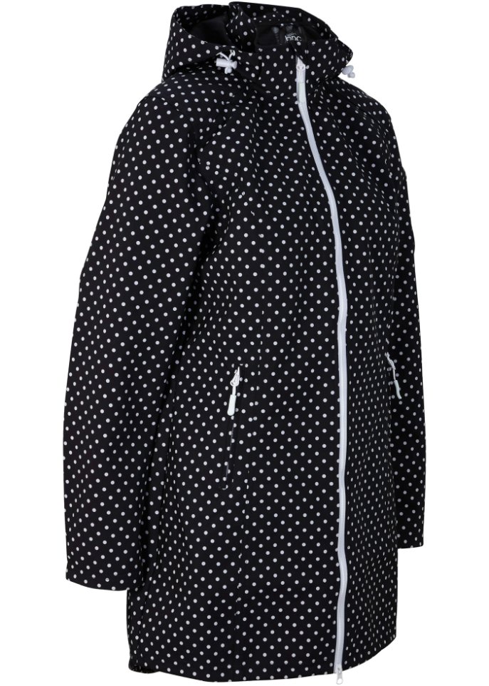Легкая длинная куртка из софтшелла водоотталкивающая Bpc Bonprix Collection, черный