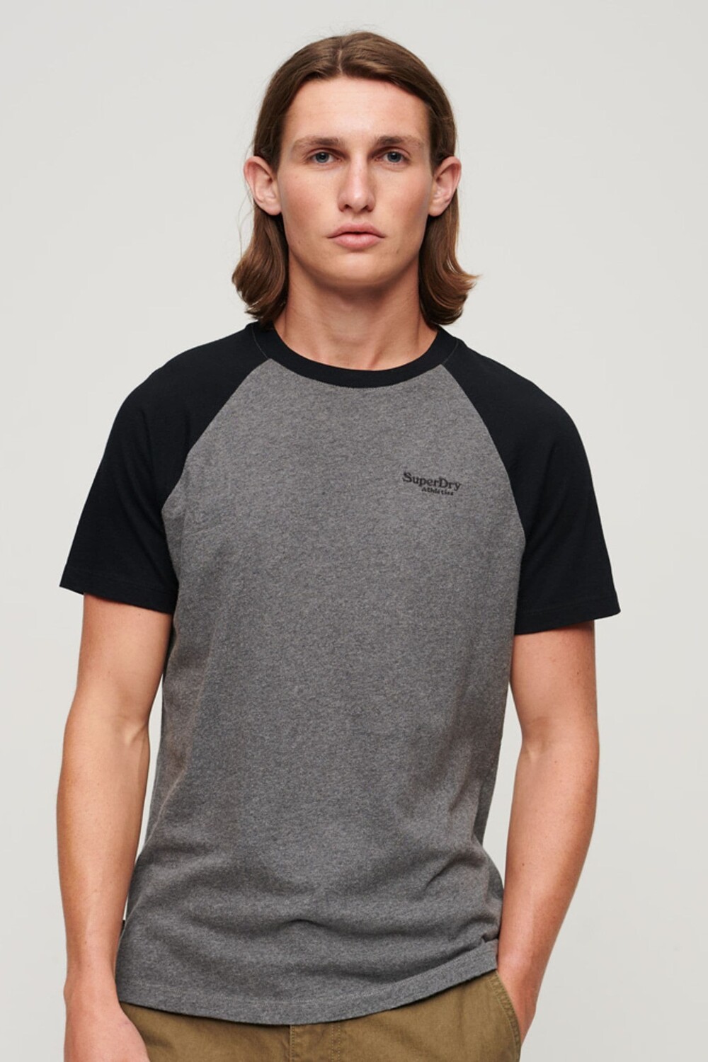 

Футболка Essential Baseball с логотипом Superdry, серый