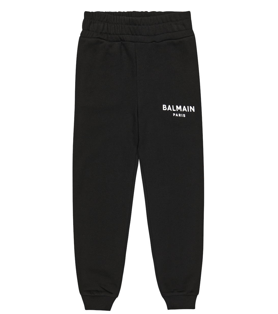 цена Хлопковые спортивные штаны с логотипом Balmain, черный