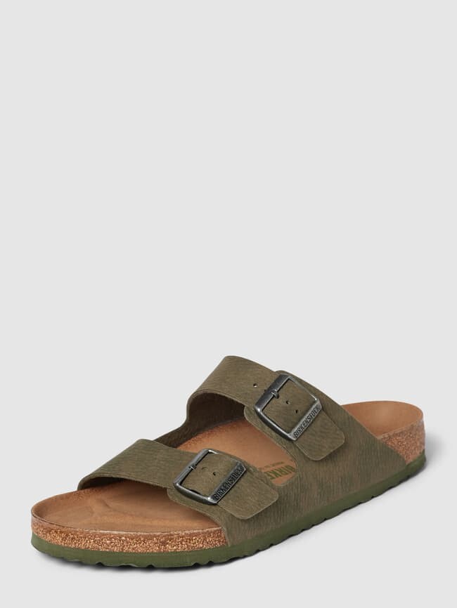 

Шлепанцы с застежками модель "Аризона" Birkenstock, оливково-зеленый