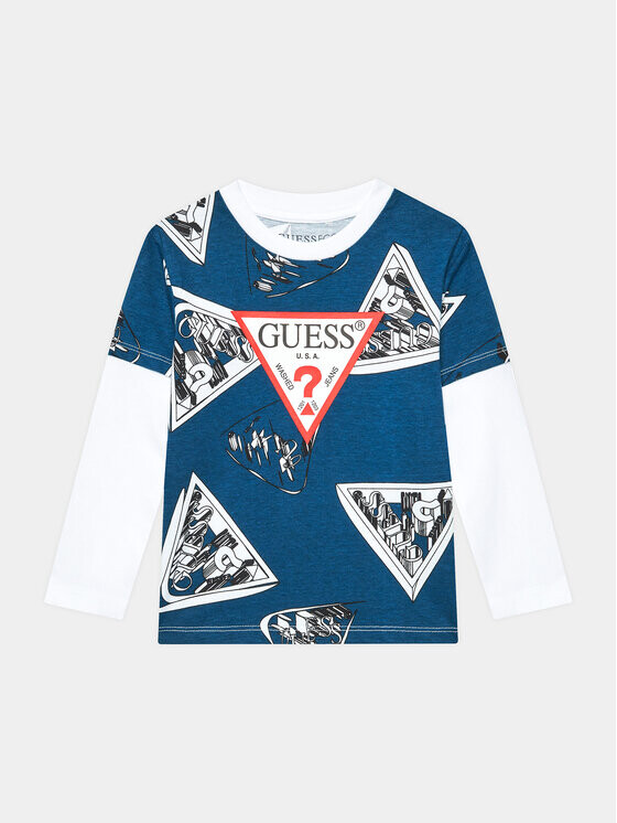 

Блуза стандартного кроя Guess, синий