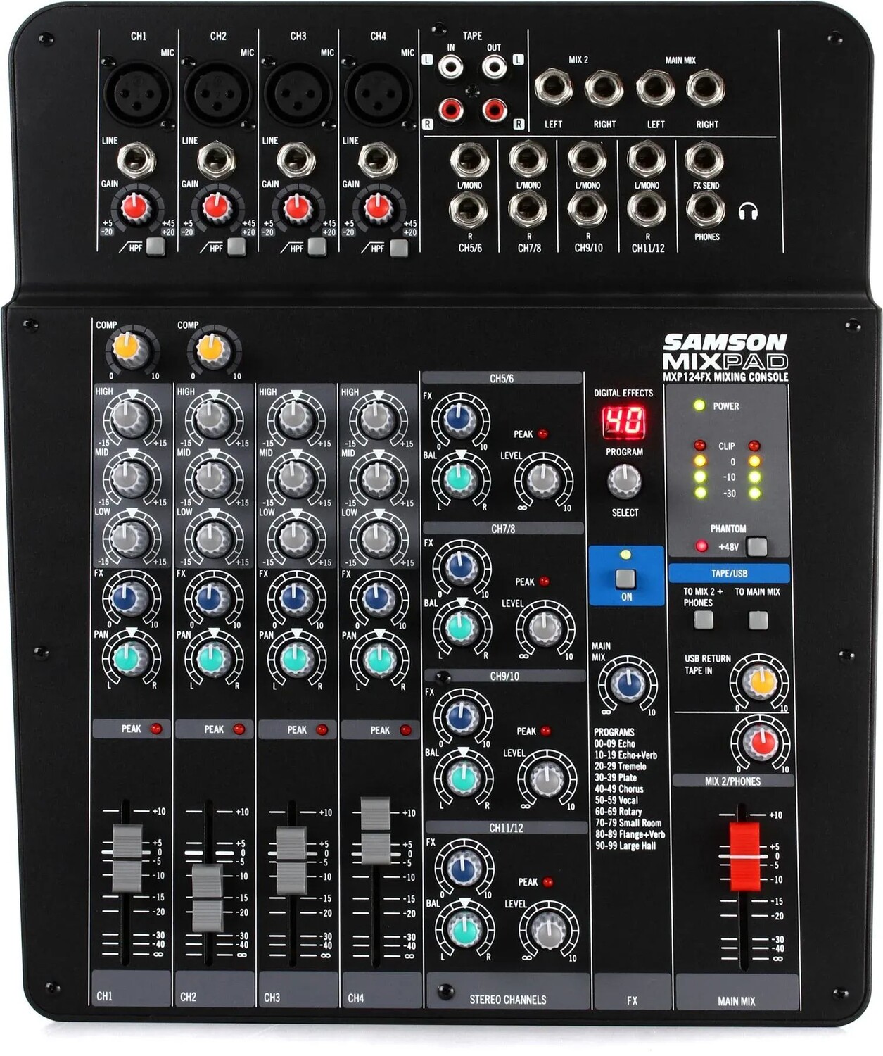 

Микшер Samson MixPad MXP124FX с USB и эффектами