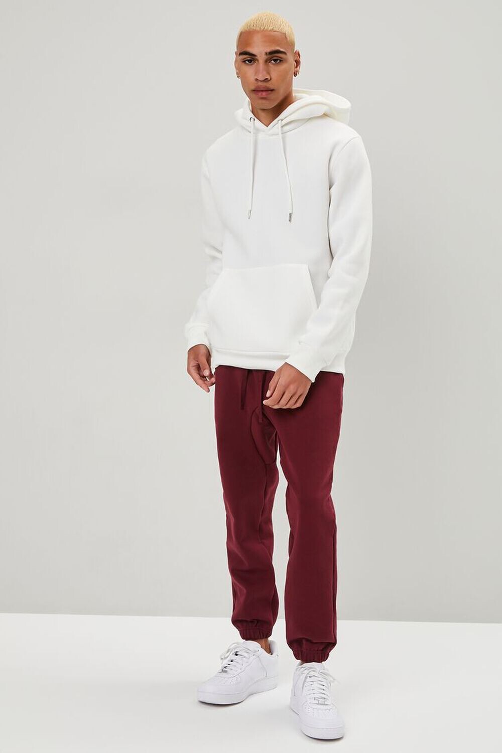 

Флисовые джоггеры на шнурке Forever 21, бордовый