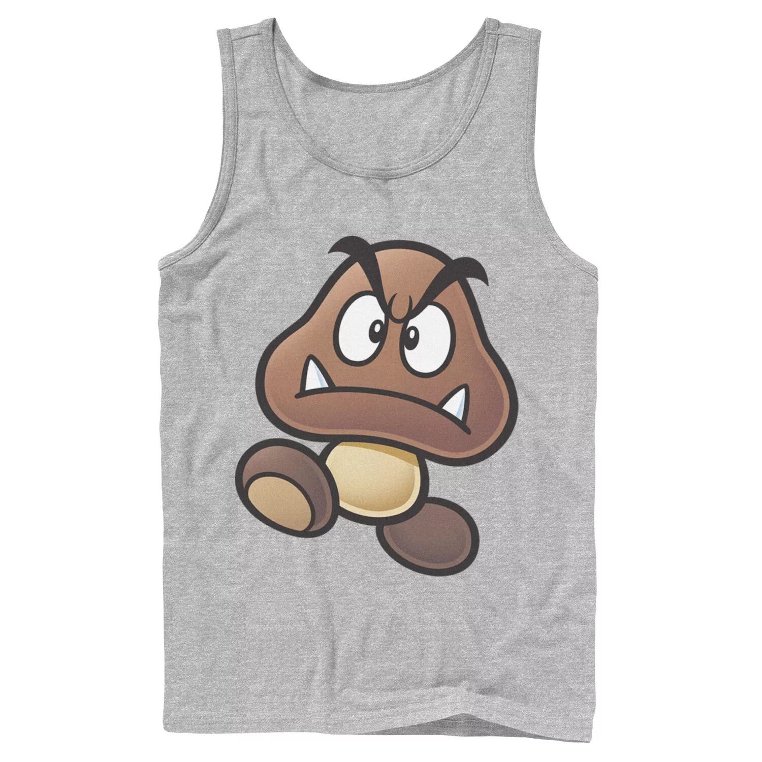 

Мужская майка Big Face Nintendo Super Mario Goomba Licensed Character
