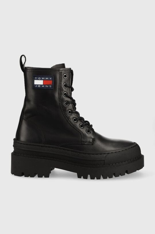 

Кожаные ботинки на шнуровке EN0EN01899.BDS Tommy Jeans, черный