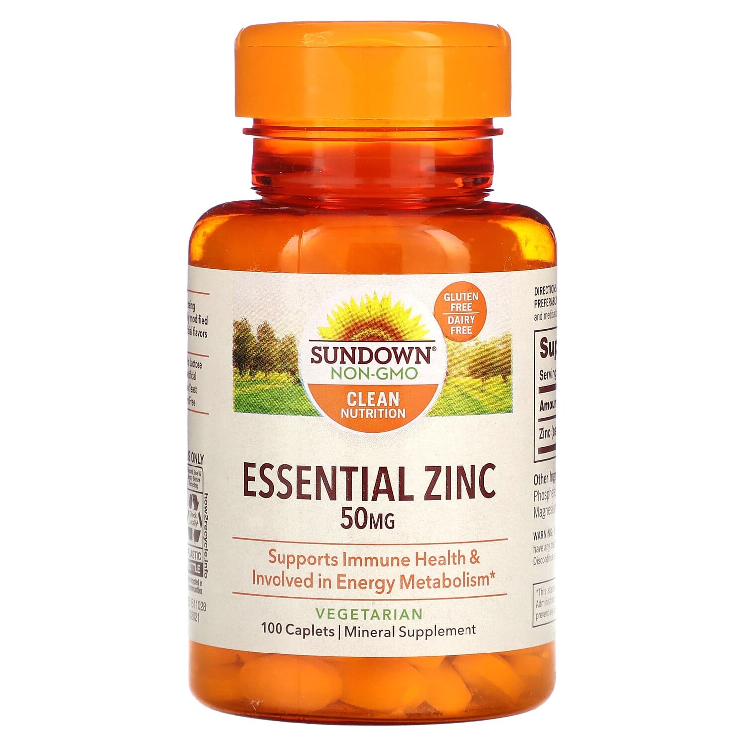 

Незаменимый цинк, 50 мг, 100 капсул, Sundown Naturals