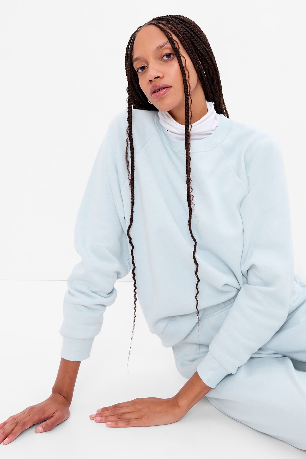 

Толстовка с круглым вырезом Gap, синий