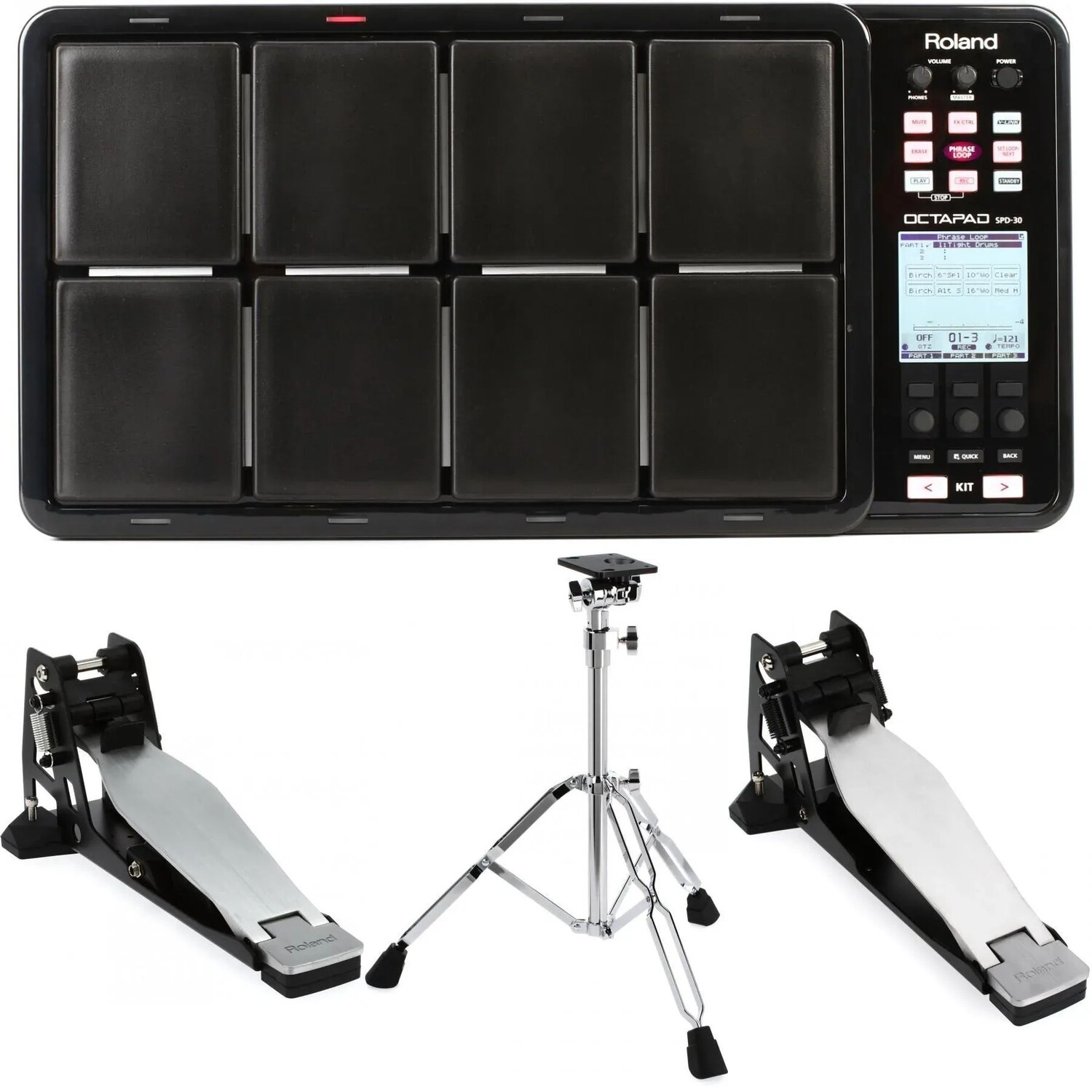 

Электронная ударная установка Roland SPD-30 Octopad Mini Kit — черная