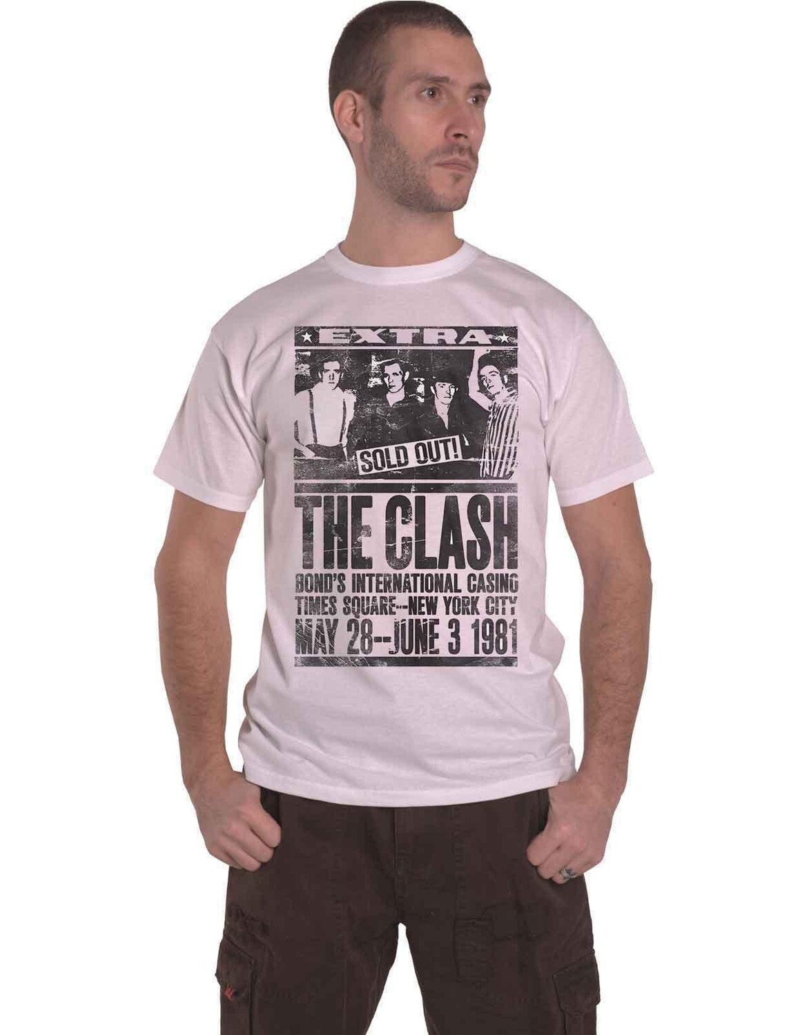 

Футболка Live Bonds 1981 Clash, белый