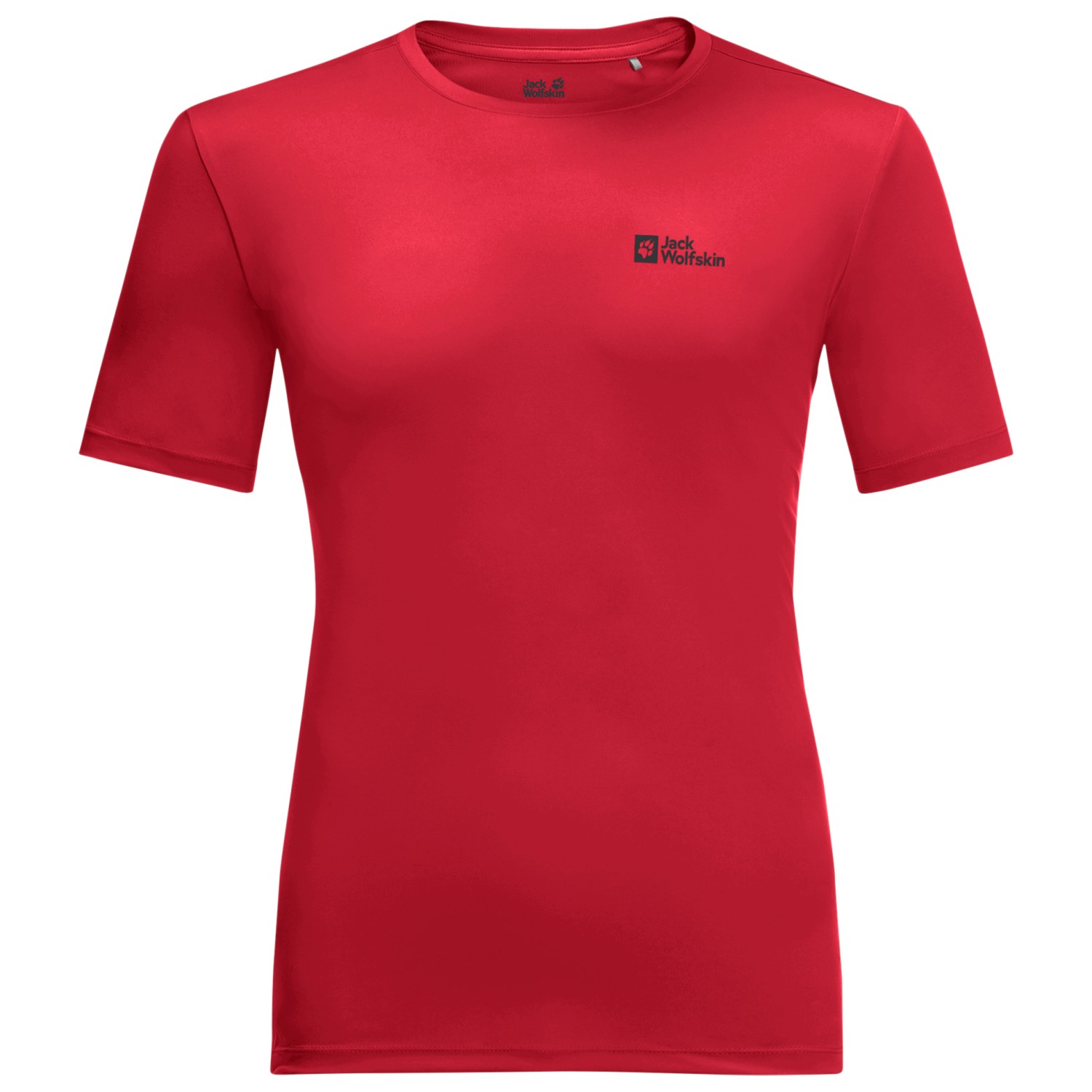 цена Функциональная рубашка Jack Wolfskin Tech Tee, цвет Red Glow