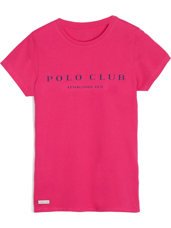 

Футболка Polo Club, фуксия