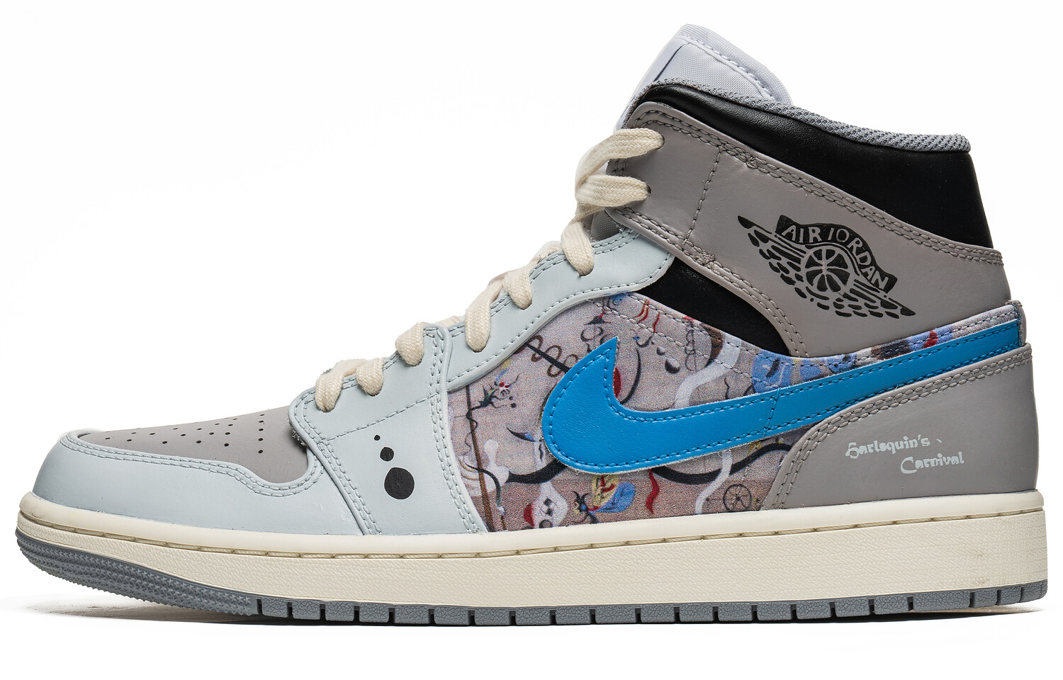 

Баскетбольные кроссовки Air 1 Vintage Men Mid-top White Grey Jordan