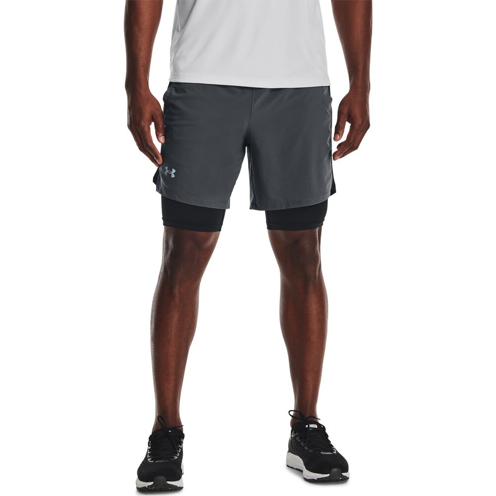 

Шорты Under Armour 2 In 1 Launch Run, серый