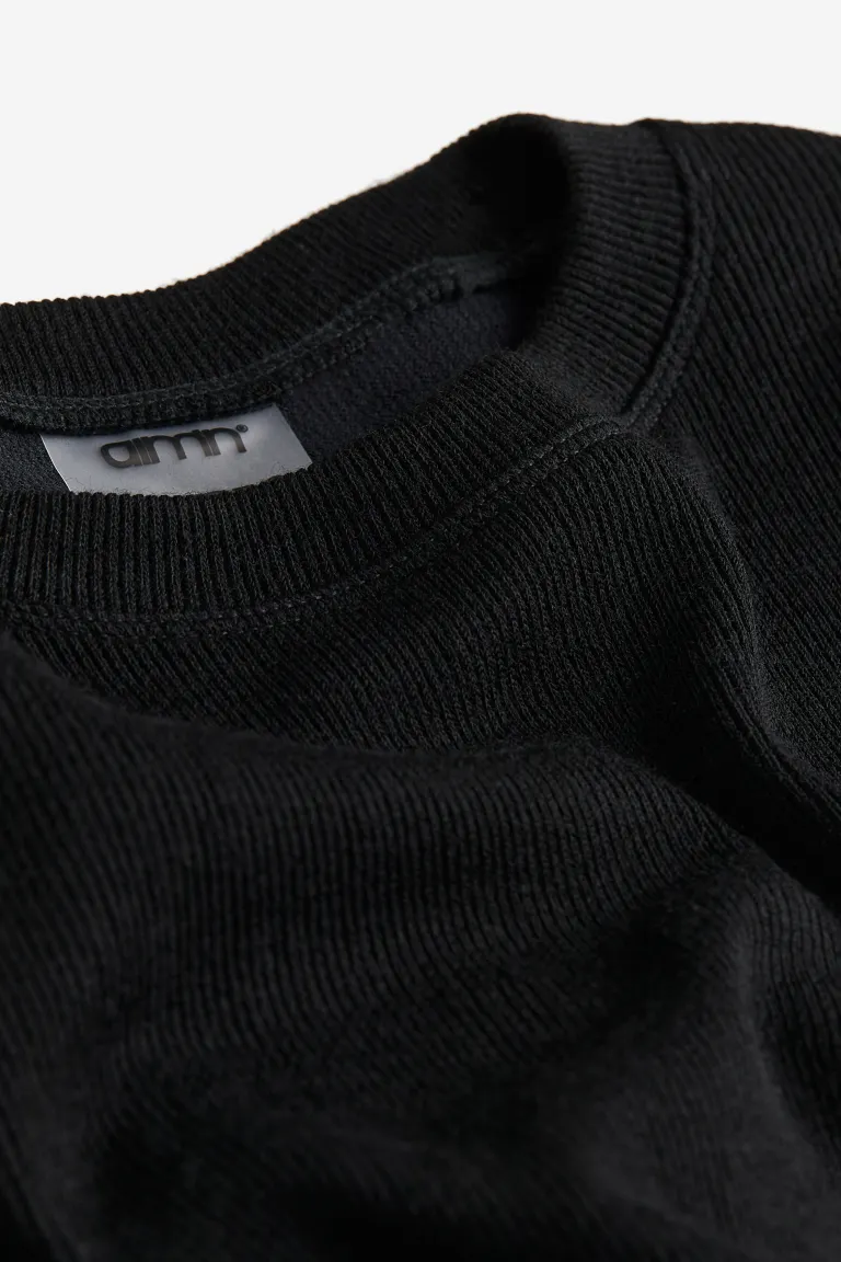 

Ребристая шерсть с длинным рукавом H&M, черный