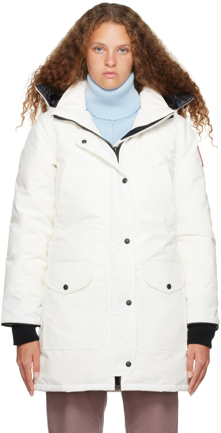 

Белый пуховик Canada Goose Trillium