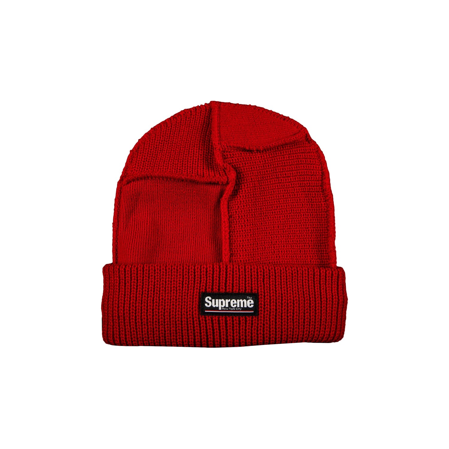 

Шапка-бини Supreme со вставками, Красная
