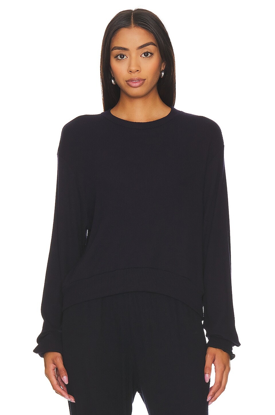 

Пуловер Michael Lauren Hamish Crop, цвет Dark Navy