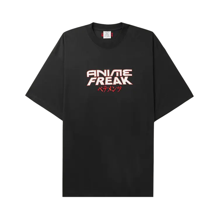 

Футболка Vetements Anime Freak 'Black', черный