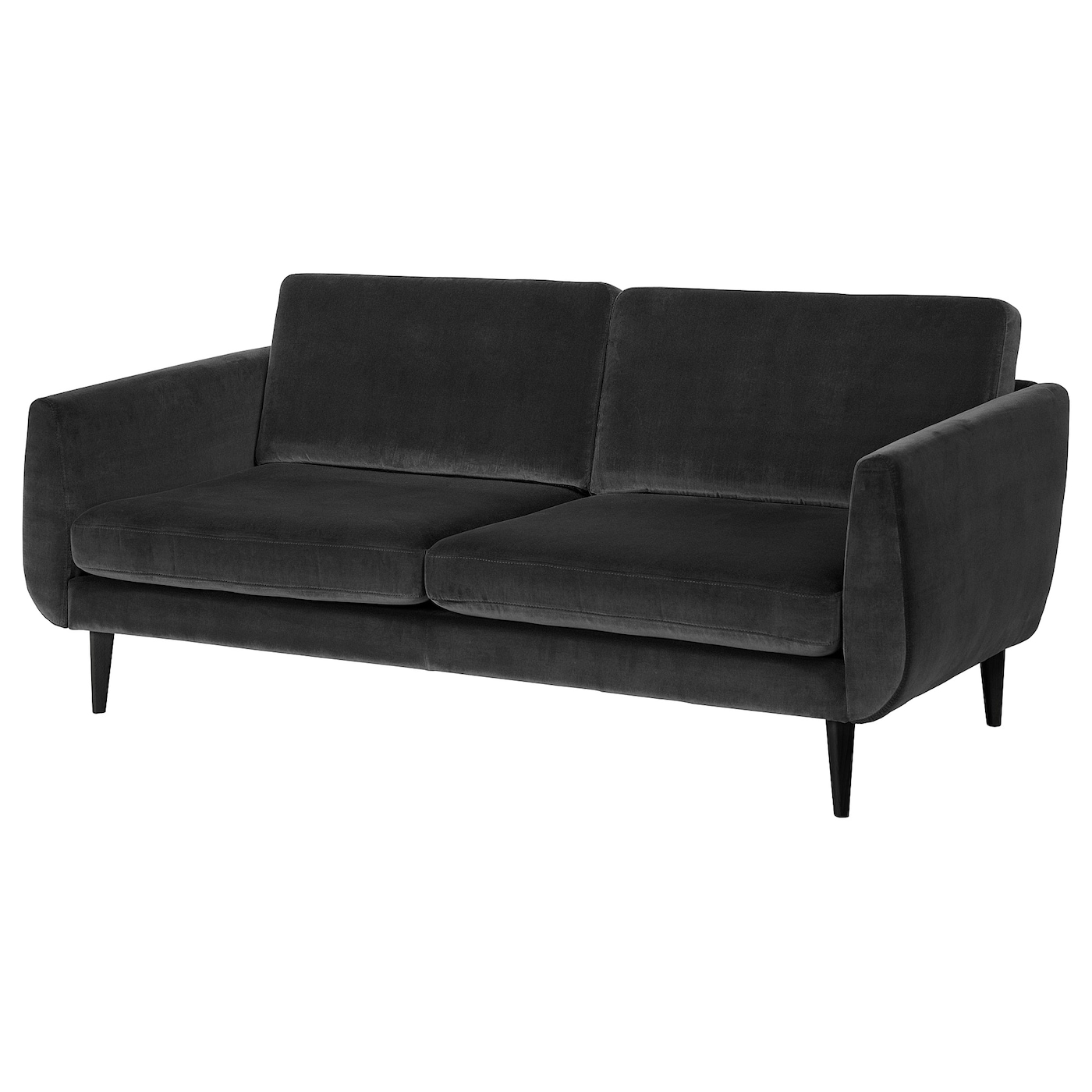 СМЕДСТОРП 3-местный диван, Дьюпарп темно-серый/черный SMEDSTORP IKEA диван трансформер ладья майами серый с цветными подушками