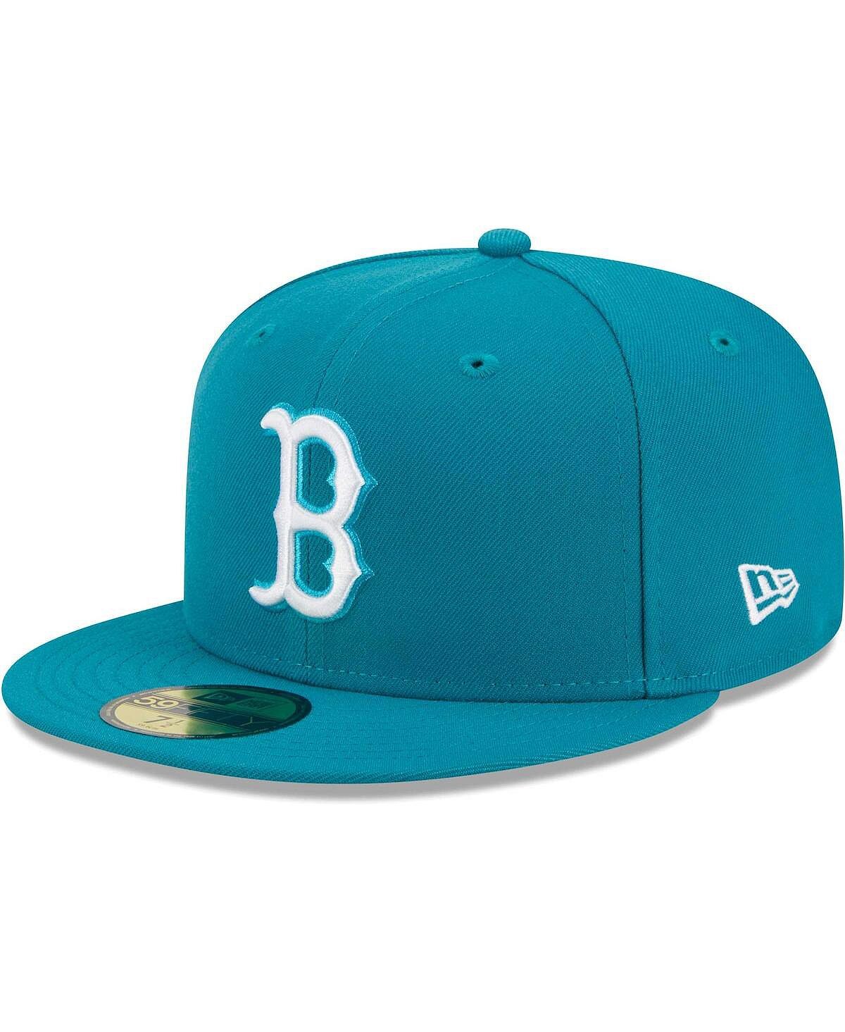 

Мужская приталенная кепка Boston Red Sox 59FIFTY бирюзового цвета New Era