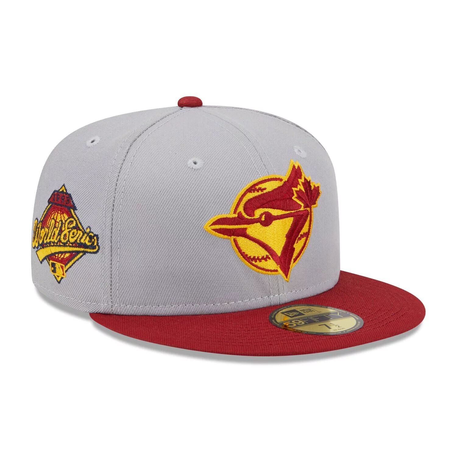 

Мужская шляпа New Era Grey/Red Toronto Blue Jays Navy Undervisor 59FIFTY