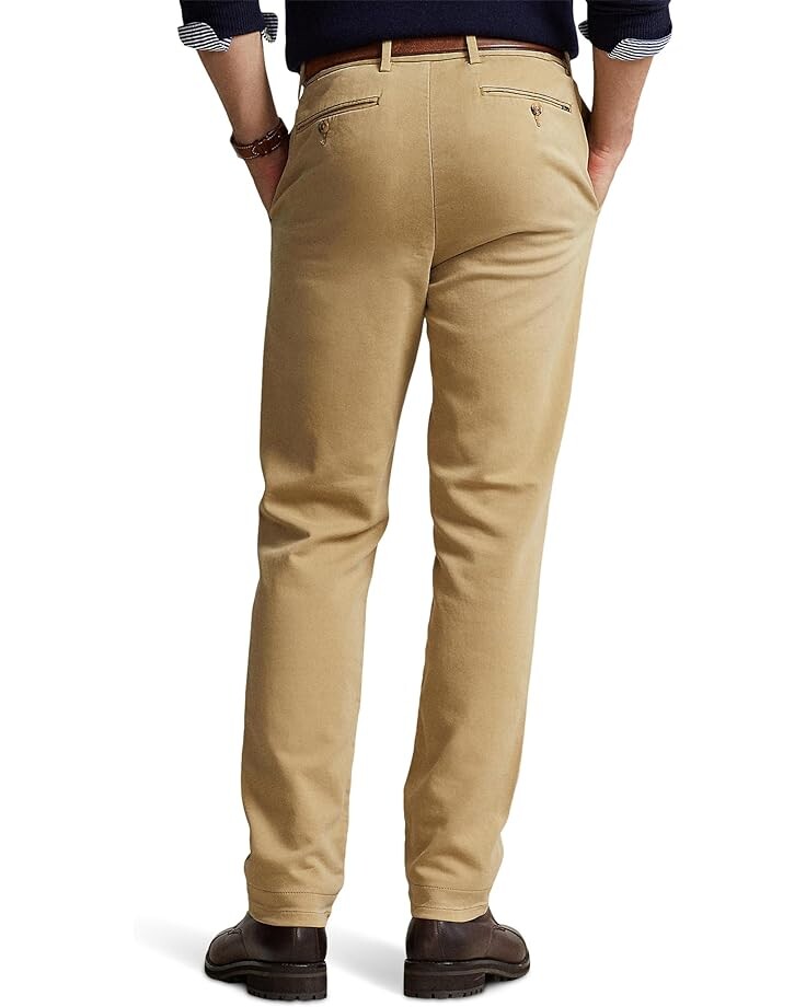 

Брюки Polo Ralph Lauren Stretch Slim Fit Knitlike Chino Pants, цвет Khaki Hill
