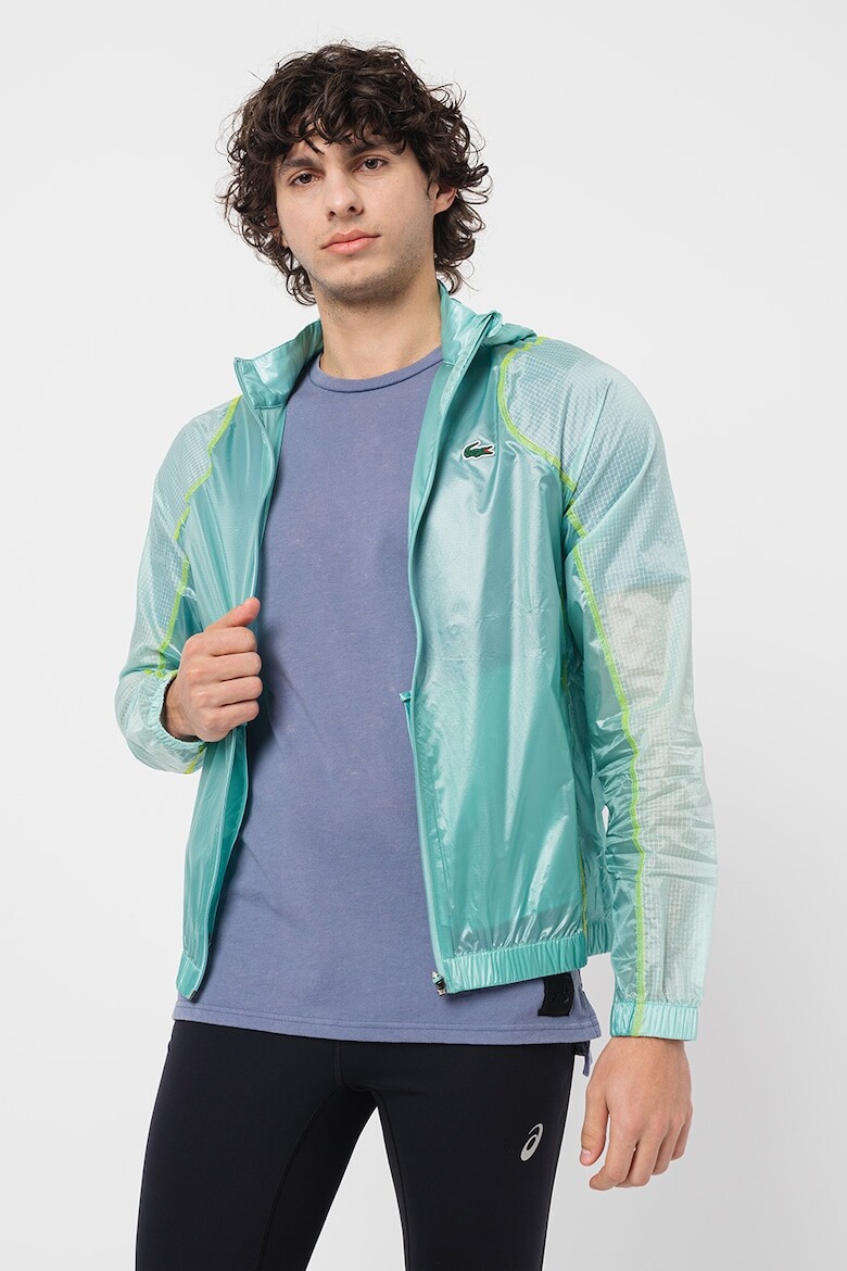 

Легкая куртка с капюшоном Lacoste, зеленый