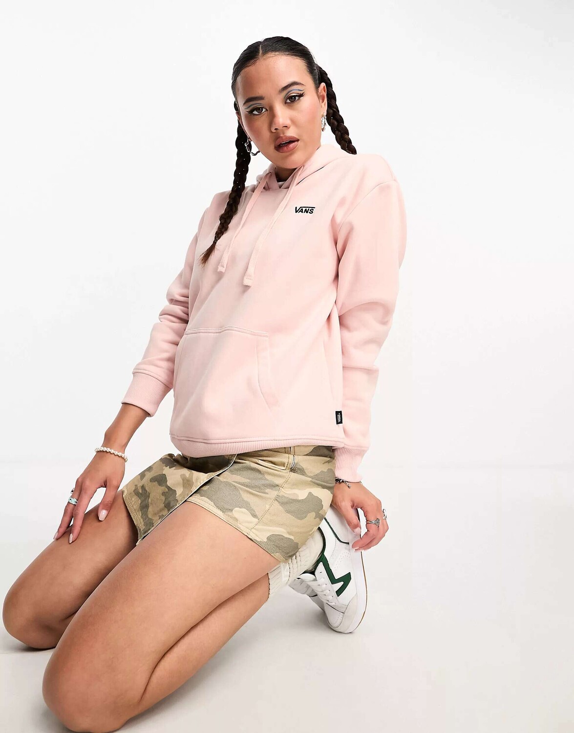 

Розовое худи Vans Flying V, Розовый