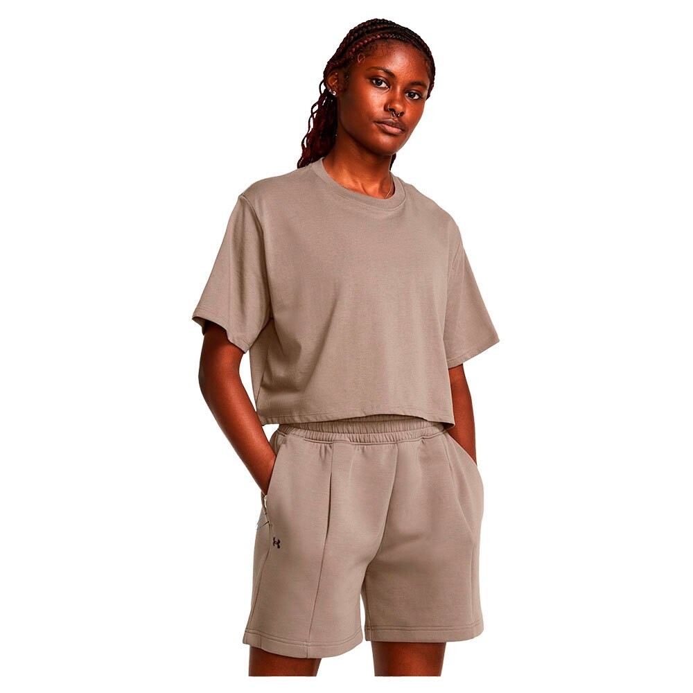 

Футболка с коротким рукавом Under Armour Essential Boxy Crop, коричневый