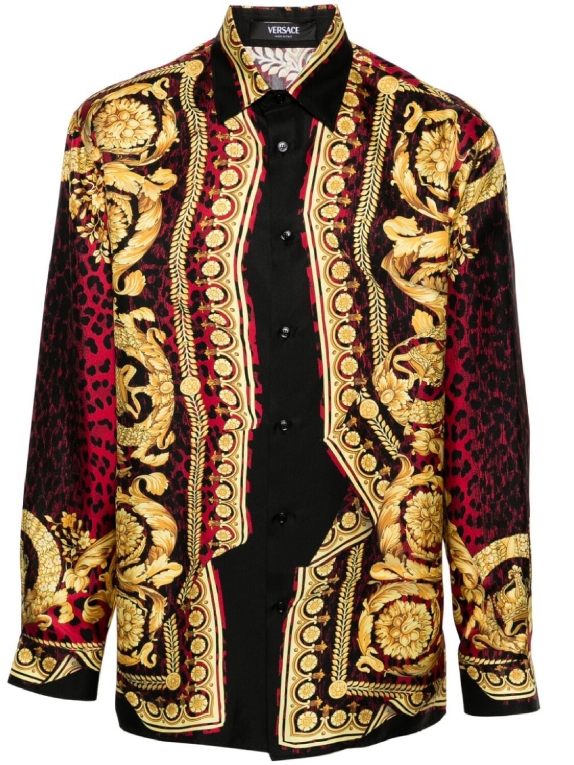 

Versace шелковая рубашка, черный