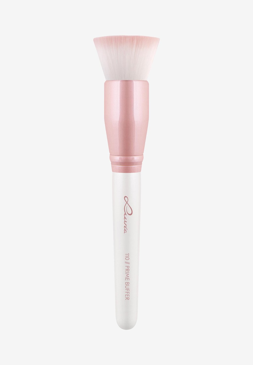 Кисти для макияжа Prime Buffer Luvia Cosmetics, цвет pearl white/candy pink