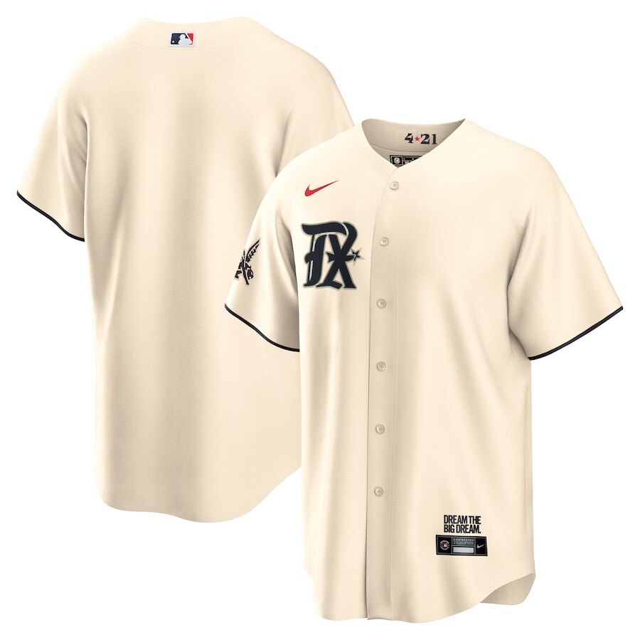 

Джерси Nike Texas Rangers, кремовый