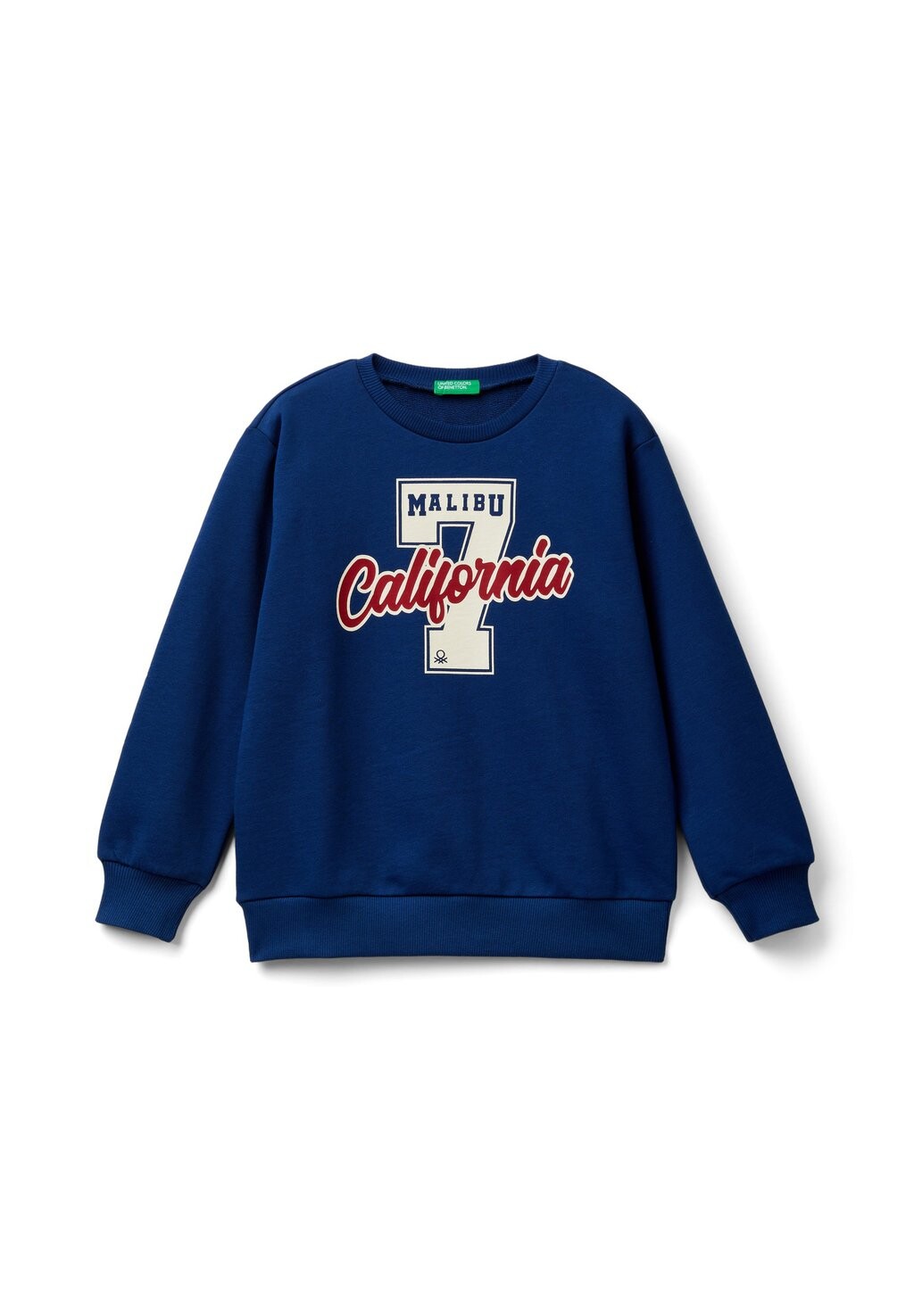 

Толстовка CREW NECK WITH PRINT United Colors of Benetton, синий