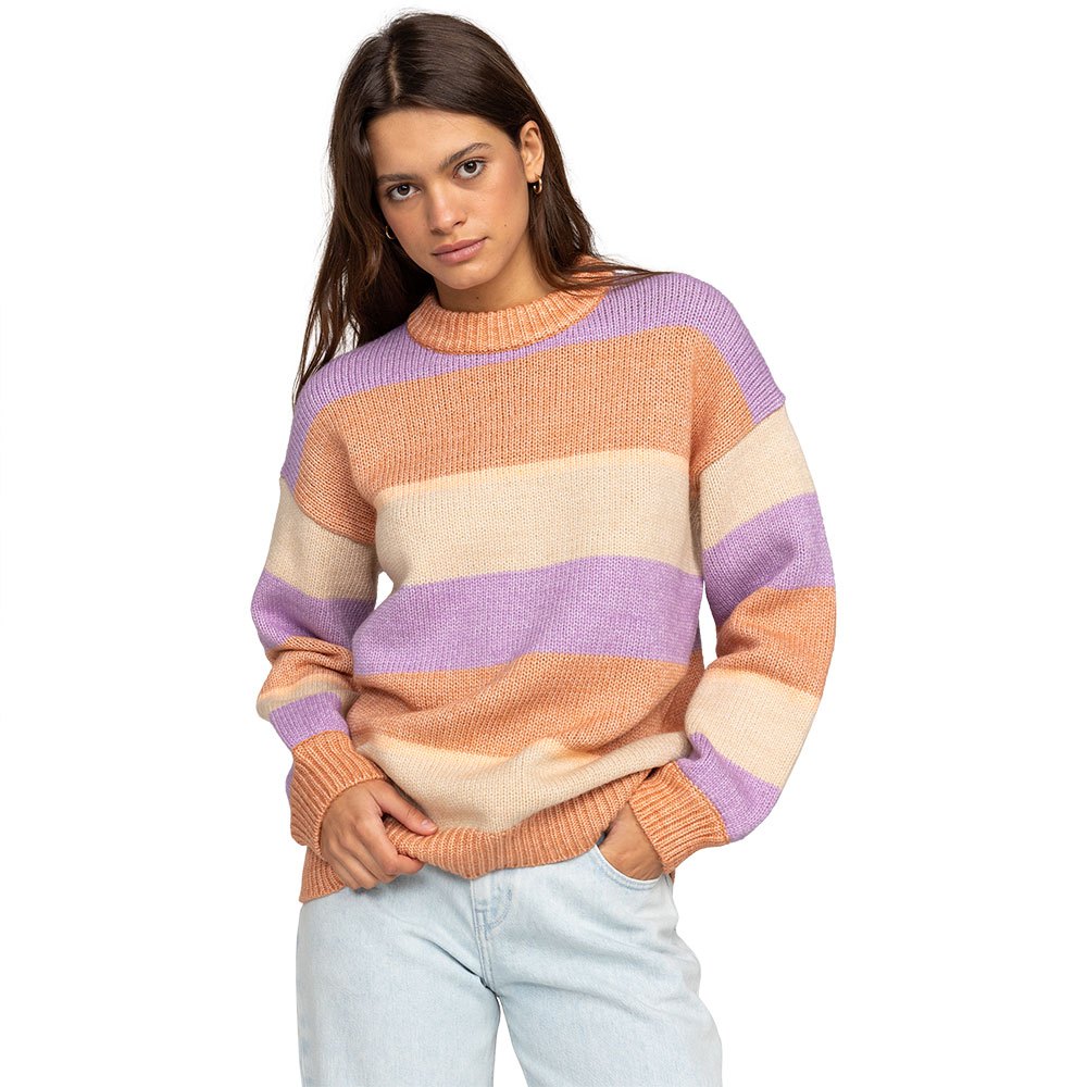 Свитер Roxy Love Again, фиолетовый вязаный свитер love again roxy цвет teh