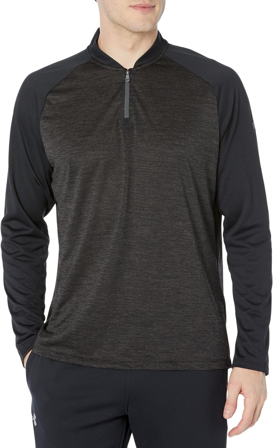 

Пуловер Under Armour Tech 2.0 Novelty 1/4 Zip, цвет Black/Pitch Gray