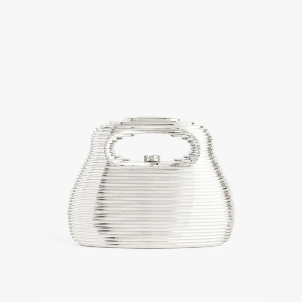 

Сумка Mimi chrome mini с верхней ручкой Cult Gaia, серебряный