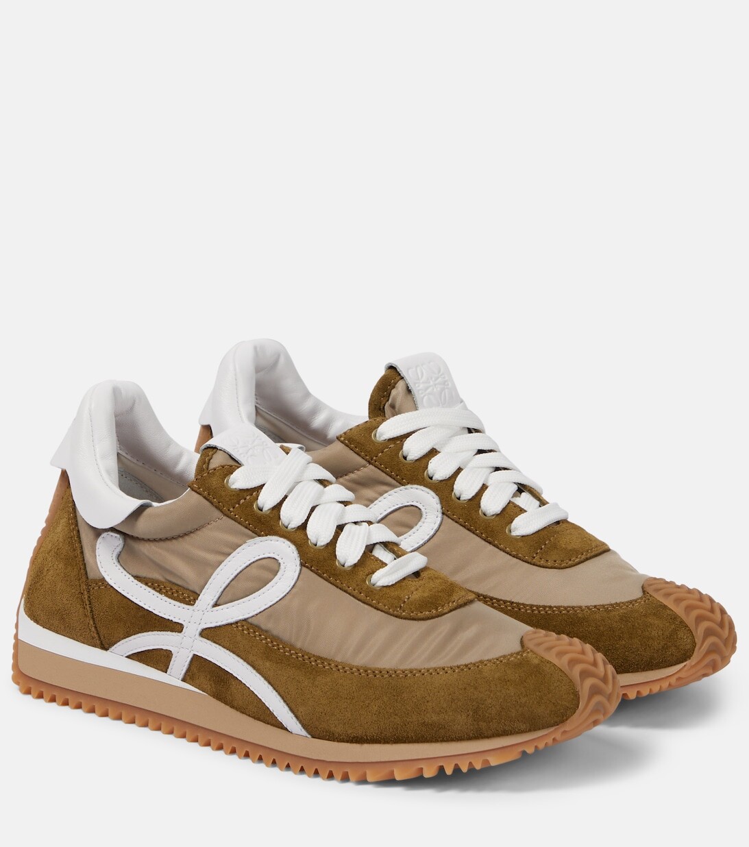 

Замшевые кроссовки Flow Runner Loewe, зеленый