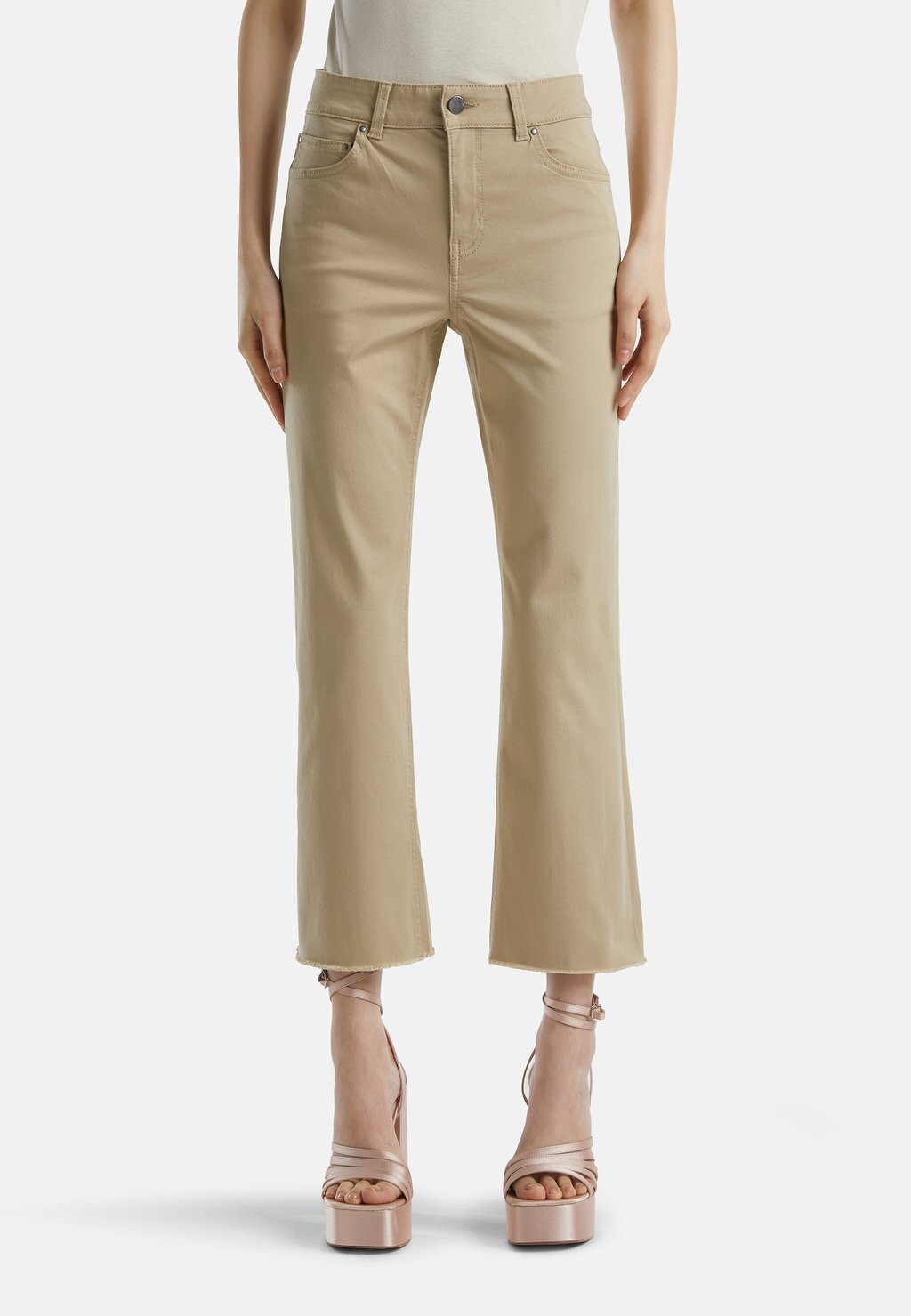 

Джинсы Bootcut United Colors of Benetton, бежевый