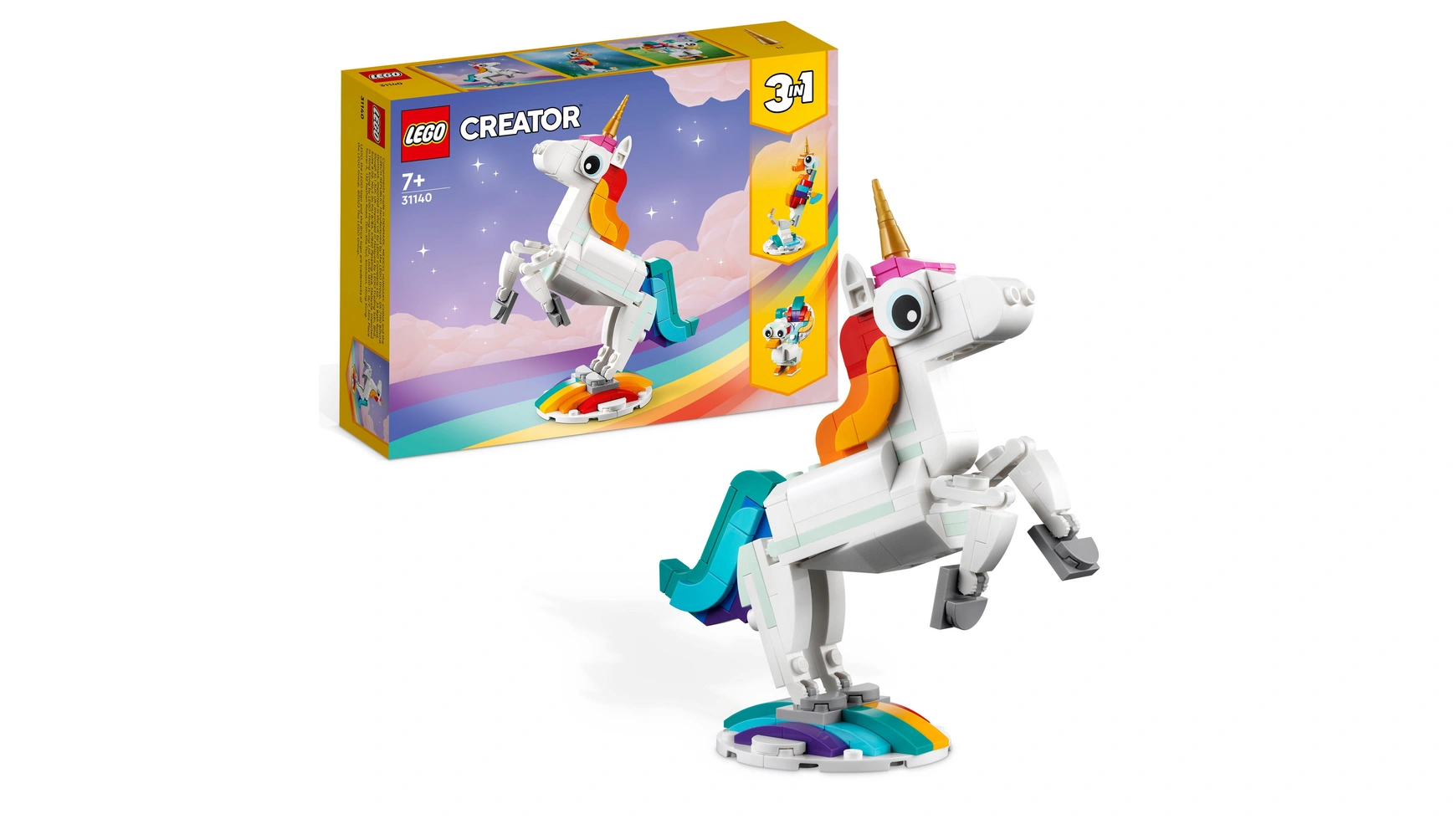 цена Lego Creator 3in1 Набор игрушечных фигурок животных Волшебный единорог