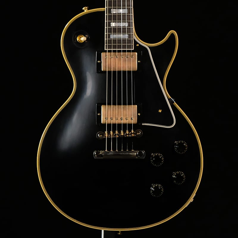 Электрогитара Gibson Custom 1957 Les Paul Custom Reissue VOS Electric Guitar-Ebony 2-Pickup
