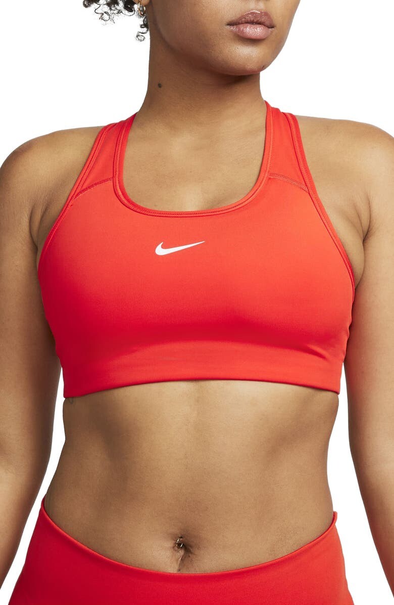 

Спортивное бра Swoosh Dri-FIT со спиной-борцовкой NIKE