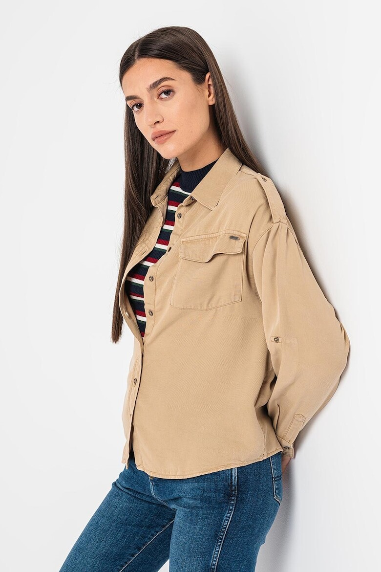 

Лиоцелловая куртка-рубашка Nina с карманами Pepe Jeans London, бежевый