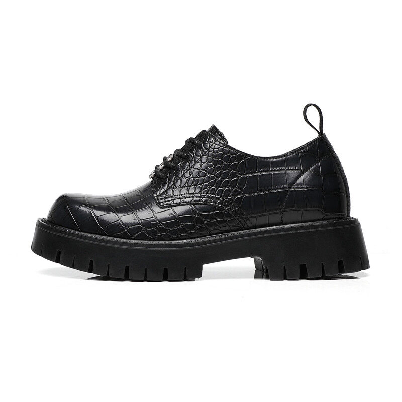 

Туфли мужские Men"s Casual Men Low-Top Kj, цвет KJ-182 black color, inner height increase by 6CM.
