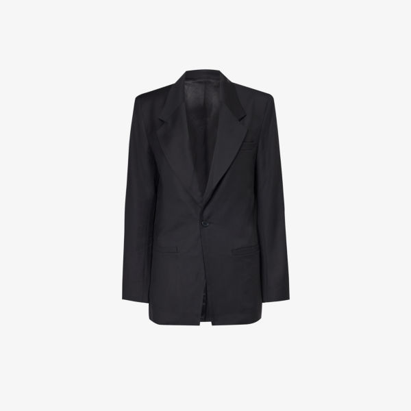 цена Однобортный шерстяной пиджак классического кроя Gabriela Coll G, черный