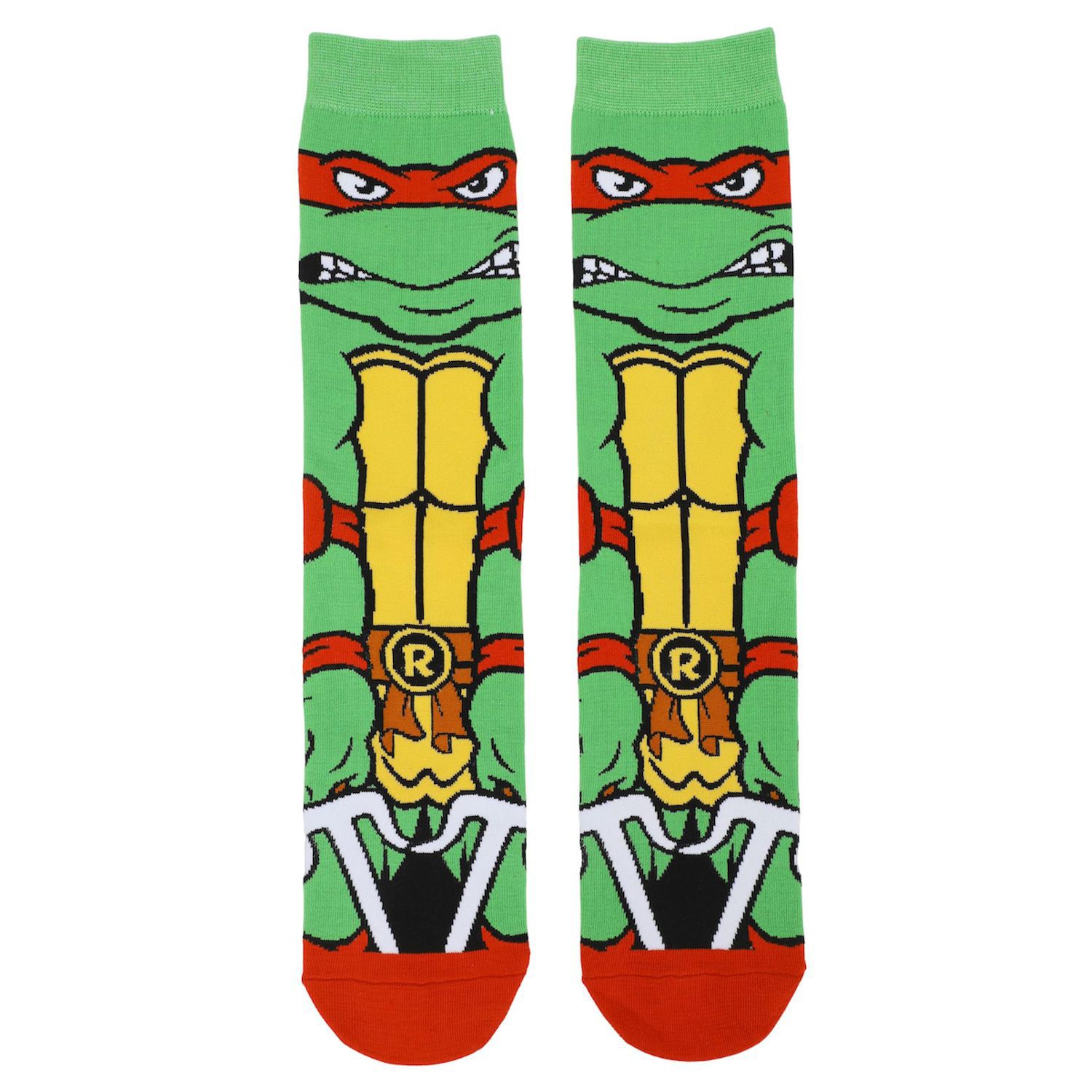 Мужские носки Teenage Mutant Ninja Turtles Raphael Crew Licensed Character фигурка reaction figure teenage mutant ninja turtles – wave 2 – space cadet raphael 9 см