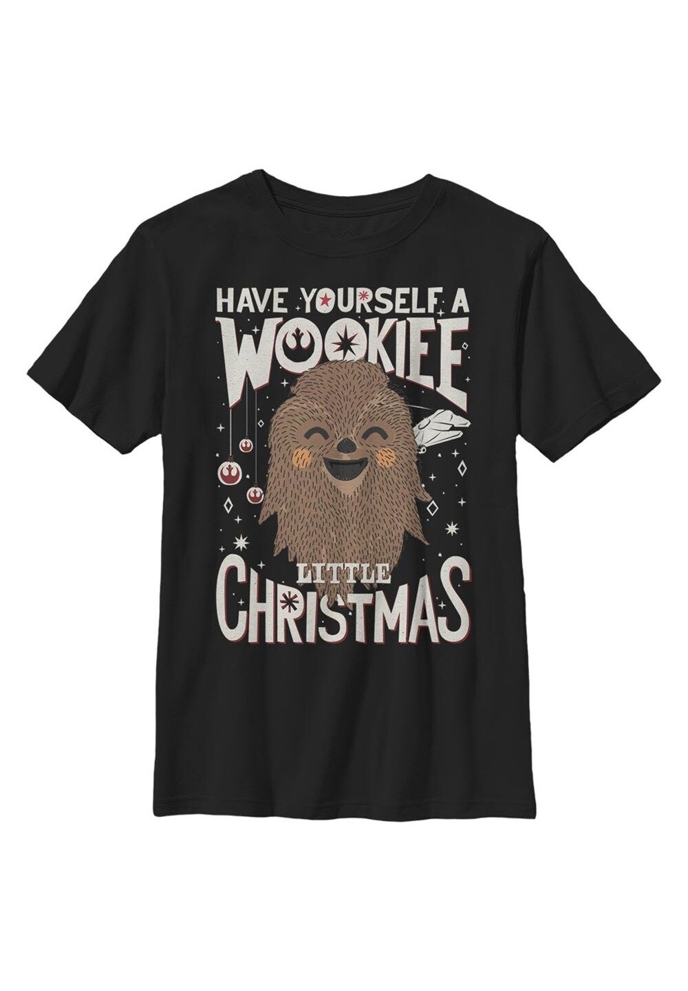 

Футболка с принтом STAR WARS: CLASSIC WOOKIE CHRISTMAS Star Wars, черный