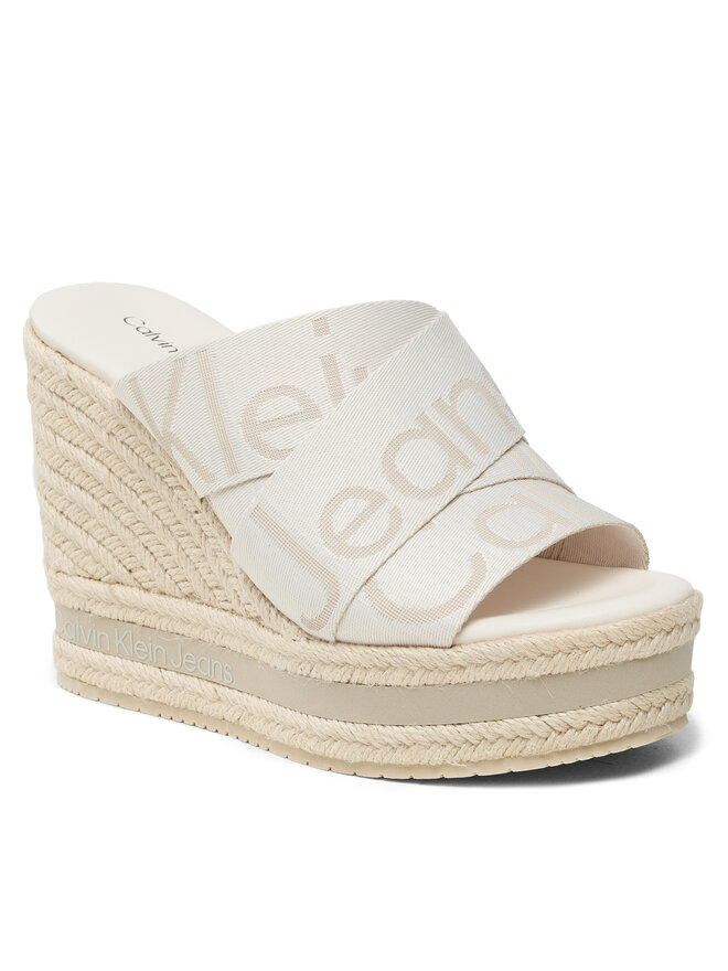 

Эспадрильи Calvin Klein Jeans Wedge Sandal Webbing YW0YW00961, экрю