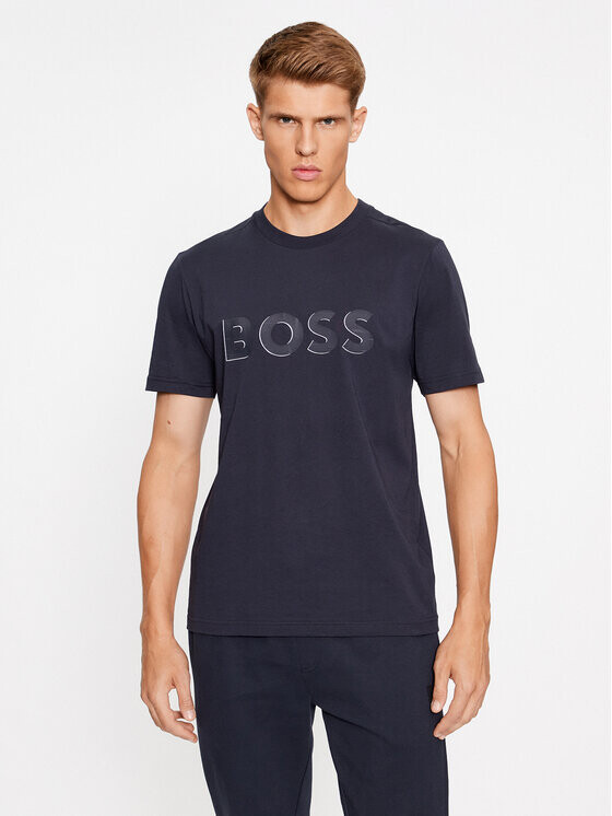 

Футболка стандартного кроя Boss, синий