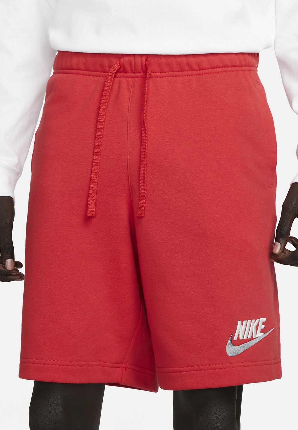 

Спортивные брюки M NK CLUB+ FT SHORT LBR Nike, красный университет/красный университет
